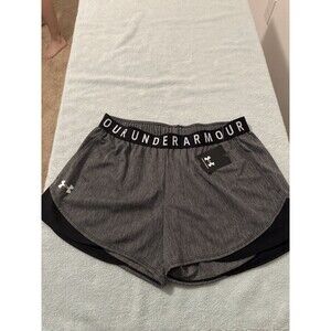 Under Armour Women's UA Play up Shorts 3.0 Ab3 Black 1349125 Medium Nwt
